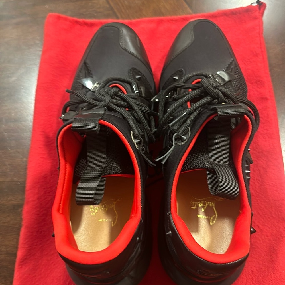 Christian Louboutin Red Runner
Suede and Leather Sneaker Shoes